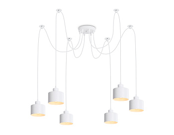 Подвесной светильник в стиле лофт TR8131/6 WH белый E27*6 max 40W D700*800 Ambrella Light