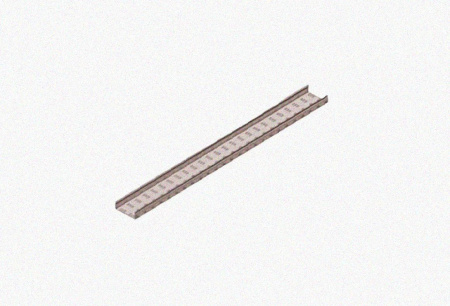 Лоток замковый перфорированный ЛМЗ 500х80х3000 УХЛ1, горячее цинкование, S1,5
