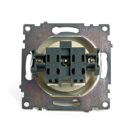 Розетка 1-местная с защитной шторкой (механизм) б/з,STEKKER, GLS10-7109-08, 250В, 10А, серия Катрин, золото Розетка 1-местная с защитной шторкой (механизм) б/з,STEKKER, GLS10-7109-08, 250В, 10А, серия Катрин, золото