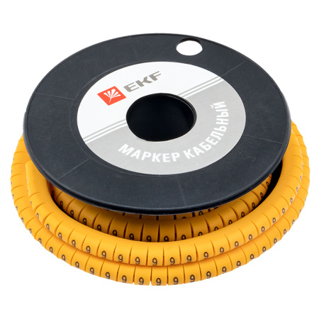 Маркер кабельный 2,5 мм2 "9" (1000 шт) (ЕС-1) PROxima EKF