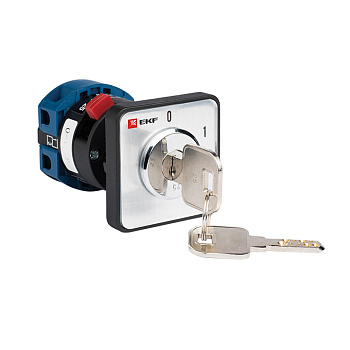 Переключатель кулачковый ПК-1-112 25А 2P «0-1» с ключом PROxima EKF