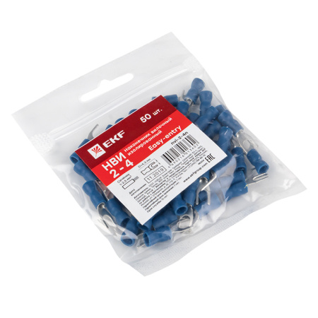 Наконечник вилочный изолированный НВИ 2,5-4 (50шт) PROxima EKF