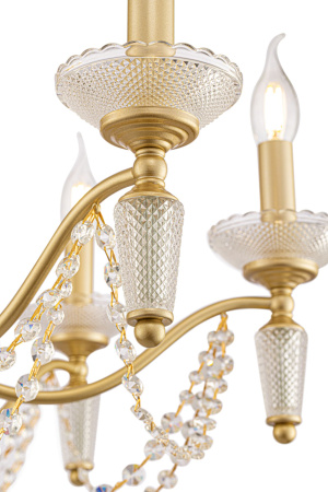 Люстра 7*E14 40Вт Золото IP20 Zoe FR2009PL-07G Freya