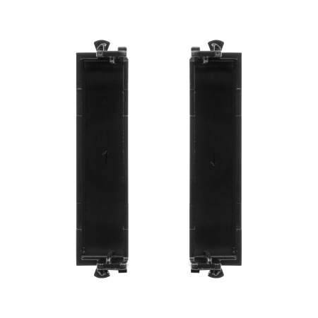 Комплект модульных заглушек "Avanti", "Черный квадрат", 0,5 модуля 2штуки DKC