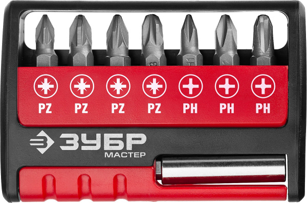 Набор : Биты "МХ-8", CR-V ЗУБР