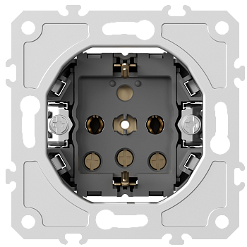Donel механизм розетки Schuko с заземлением 16А 250 В~ на винтах, серия DB