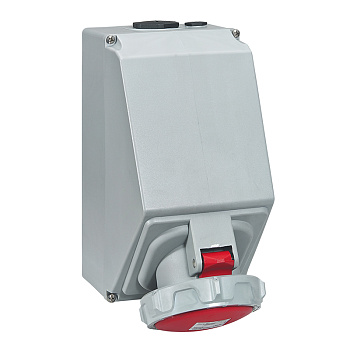 СНЯТ Розетка накладная - 125А - 3К+З - 380В - IP67 (555658)