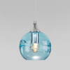 Подвесной светильник 1*E27 40Вт хром IP20 (50221/1 голубой) Eurosvet