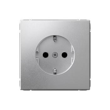 ARTGALLERY РОЗЕТКА с заземлением со шторками, 16А, механизм, АЛЮМИНИЙ Systeme Electric