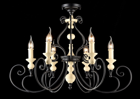 Люстра 6*E14 60Вт Черный IP20 Karina H631-PL-06-B Maytoni