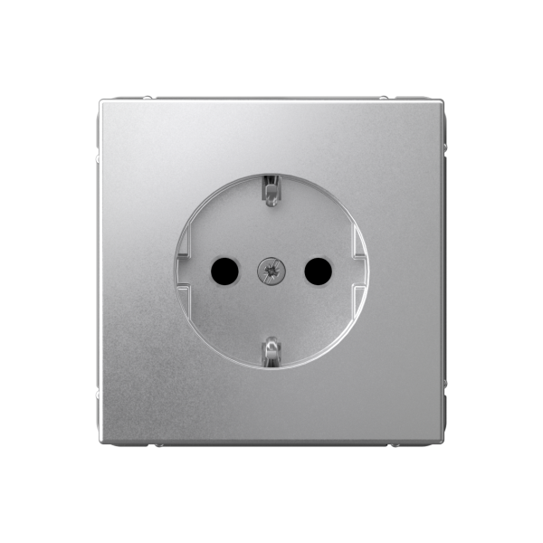ARTGALLERY РОЗЕТКА с заземлением со шторками, 16А, механизм, АЛЮМИНИЙ Systeme Electric