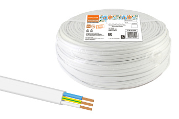 Провод ПУГСП 3х2,5 (100м), белый Народный