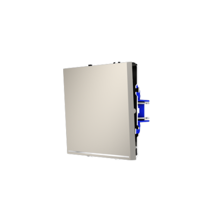 Проходной переключатель встраиваемый Voltum S70 одноклавишный с подсветкой 10А, (кашемир)