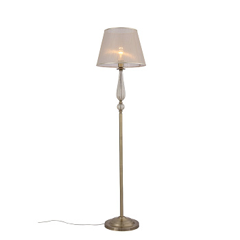 Торшер Бронза, Прозрачный/Бежевый, Бронза E14 1*40Вт SL185.305.01 EVOLUCE