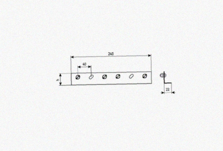 Соединитель лотковый замковый СЛЗх100х1,0 УХЛ1, нержавеющая сталь, S1,0