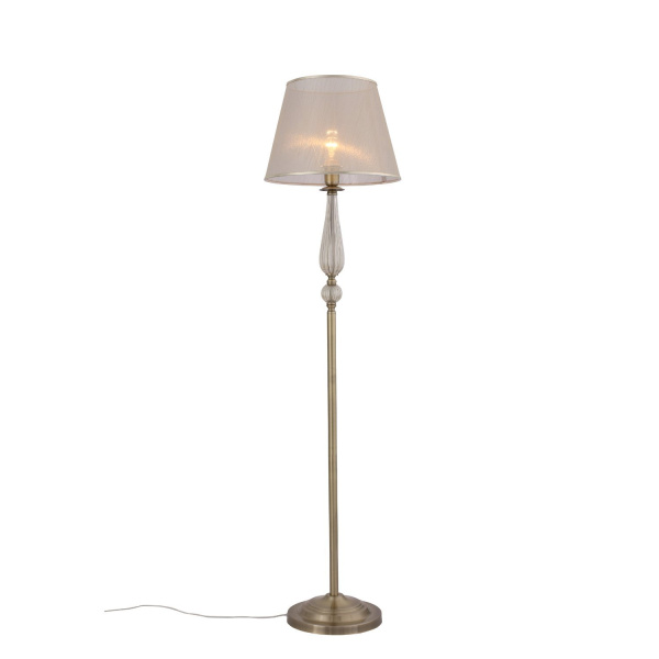 Торшер Бронза, Прозрачный/Бежевый, Бронза E14 1*40Вт SL185.305.01 EVOLUCE