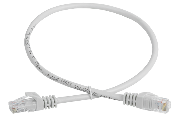 Шнур коммутационный (патч-корд) кат.5E UTP 2м серый GENERICA