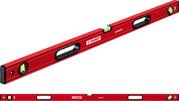 АТЛАНТ 1500 мм, уровень с мощным профилем ЗУБР