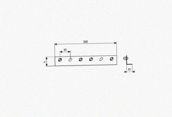 Соединитель лотковый замковый СЛЗх100х1,0 УХЛ1, нержавеющая сталь, S1,0