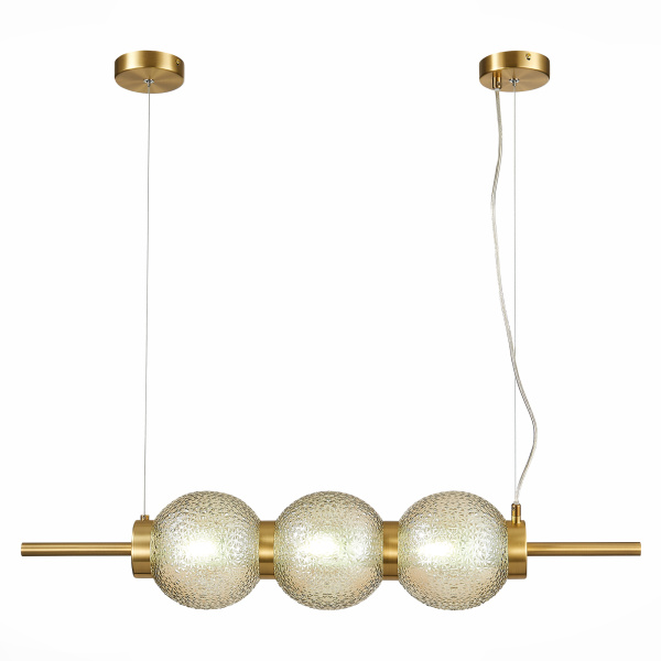 Светильник подвесной Латунь/Коньячный E14 3*40Вт SL1155.313.03 ST LUCE