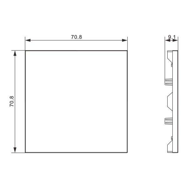 Donel S08 шампань заглушка, серия DB