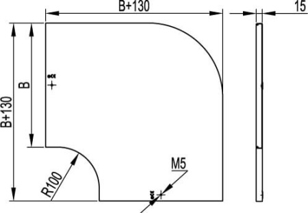 Крышка на угол CPO 90 горизонтальный 90° осн.50 DKC