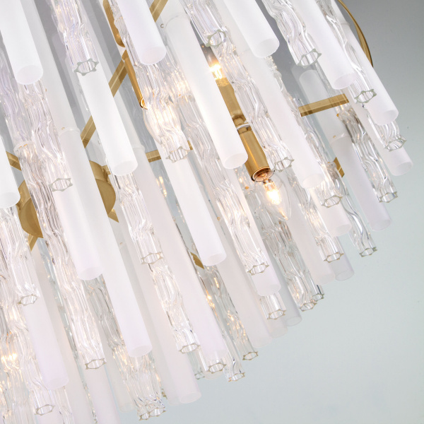 Потолочная люстра умный дом 12*E14 60Вт латунь IP20 Hollis (368/12 Smart латунь) Bogate's