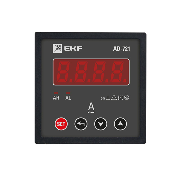 Амперметр AD-721 цифровой на панель (72х72) однофазный PROxima EKF