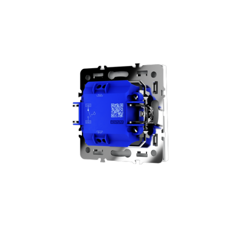 Выключатель с самовозвратом встраиваемый Voltum S70 одноклавишный 10А, (белый матовый)