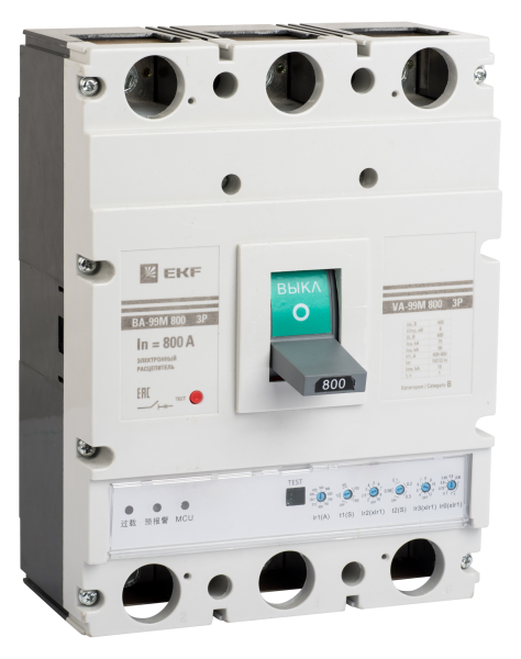 Выключатель автоматический ВА-99М 800/800А 3П 75кА с электронным расцепителем EKF PROxima