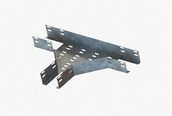 Лоток тройниковый перфорированный ОТ 500х80 УТ1,5, оцинкованный лист, S1,0