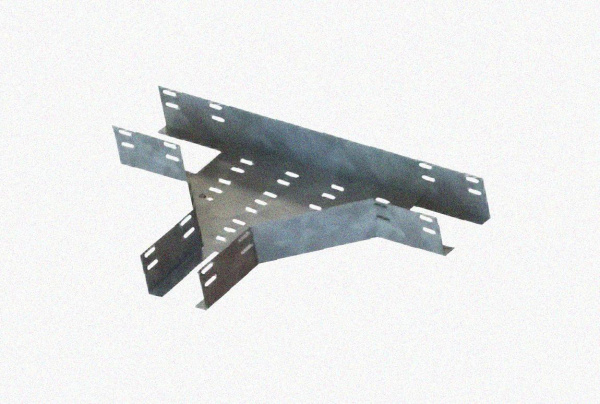 Лоток тройниковый перфорированный ОТ 500х80 УТ1,5, оцинкованный лист, S1,0