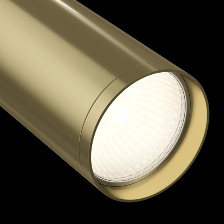 Светильник трековый 1*GU10 10Вт Белый и Латунь IP20 Focus S TR020-1-GU10-WBS Technical