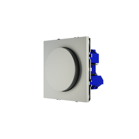 Светорегулятор встраиваемый Voltum S70 поворотно-нажимной 600 Вт, (сталь)