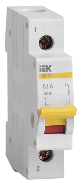 Выключатель нагрузки (мини-рубильник) ВН-32 1Р 63А IEK