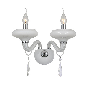 Бра Хром, Белый/Белый, Прозрачный E14 2*40Вт SL756.501.02 ST LUCE