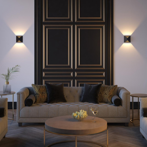 Настенный св-к LED 3500K 10W 220V IP65 TIBRO черный/металл ODEON LIGHT