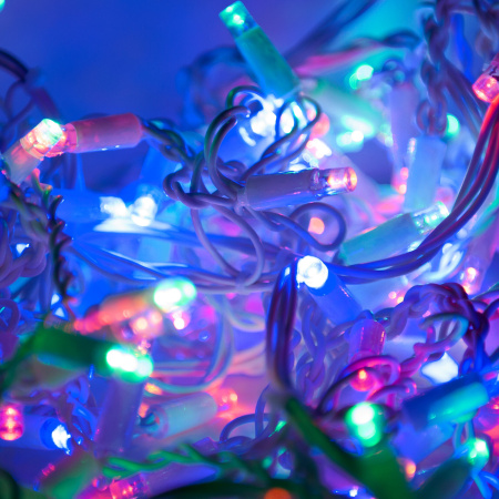 Гирлянда бахрома мульти 3*0.6 м IP65 (100-101) Eurosvet