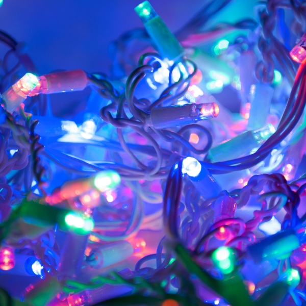 Гирлянда бахрома мульти 3*0.6 м IP65 (100-101) Eurosvet