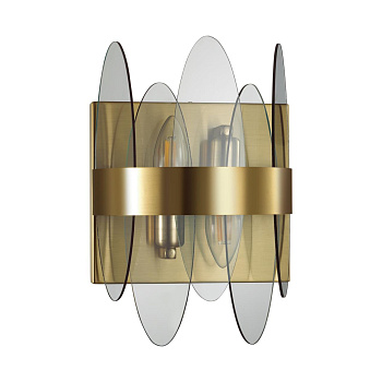 Бра E14 2*40W 220V MEREDITH латунь LUMION