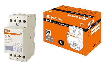 Контактор модульный КМ63/4-25 3НО;1НЗ TDM