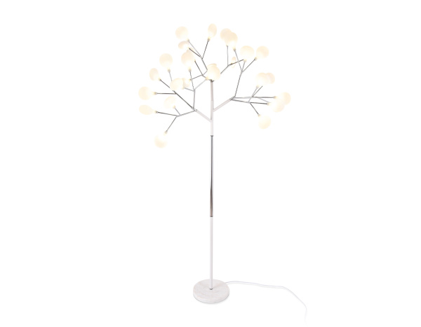 Напольный телескопический светильник TR3029/27 WH/CH белый/хром G4/27 max 20W D840*1700 (лампы LED G4 1.5W 4200K в компл.) Ambrella Light