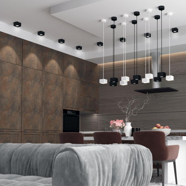 Св-к накл.св/д IP20 LED 4000К 12W 220V PATERA черный B NOVOTECH