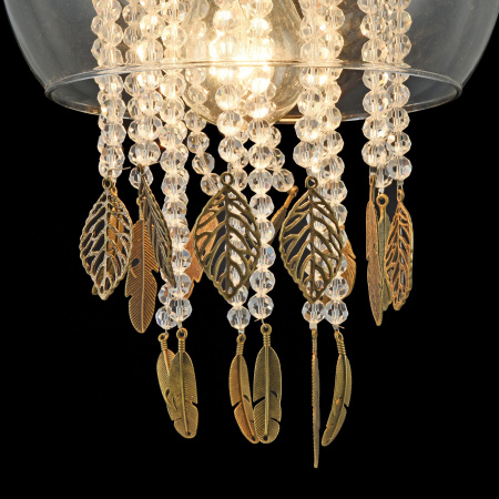 Подвесной светильник 1*E27 60Вт Бронза IP20 Equorin MOD197-PL-01-G Maytoni