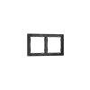 Рамка пластиковая Voltum S70 на 2 поста, (графит)