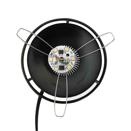 12-80 Светодиодный ночник из ротанга, 220В, 2Вт, 6 диодов, 3200K, 200Лм, 15*15*18см, голубой APEYRON