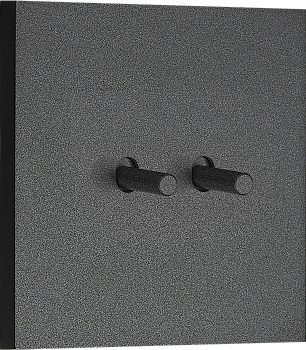 Donel N96 выключателя звонкового типа на 2 тумблера, Цилиндр, 10AX 250V, Черный, серия DT