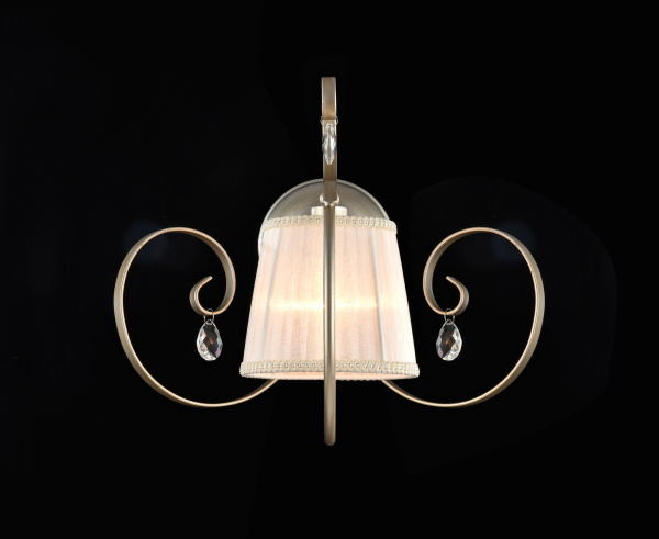 Настенный светильник (бра) 1*E14 40Вт Кремовый с Золотом IP20 Simone FR2020-WL-01-BG Freya