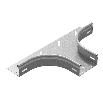 Ответвитель горизонтальный плавный универсальный 600х80, толщ. 1,0 мм, гор. цинк Ostec