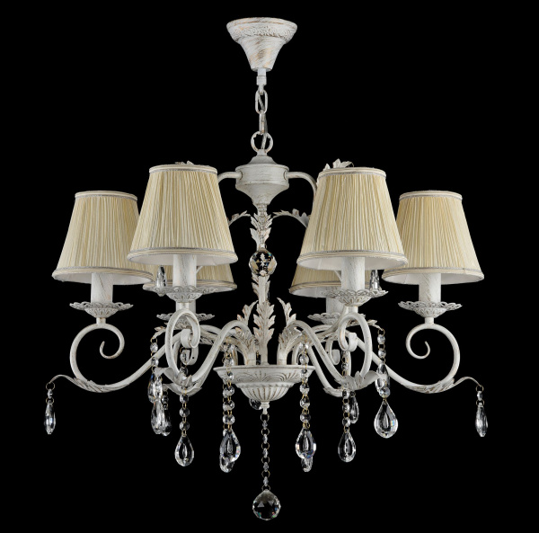 Люстра 6*E14 60Вт Белый с Золотом IP20 Susie FR3403-PL-06-WG Freya